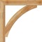 Ekena Millwork Thorton Block Rough Sawn Bracket, Western Red Cedar, 4"W x 34"D x 34"H BKT04X34X34THR05RWR - alternate 2